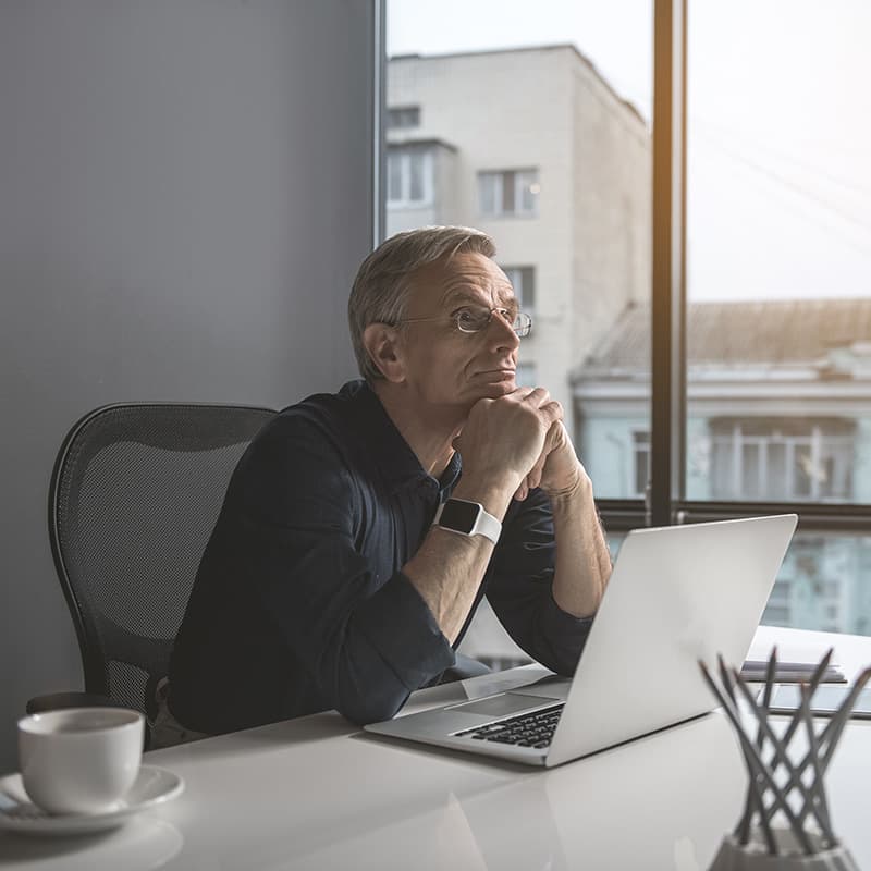 Professionals collaborating on a career map